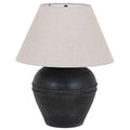 Table Caius Lampe, Aged Noir