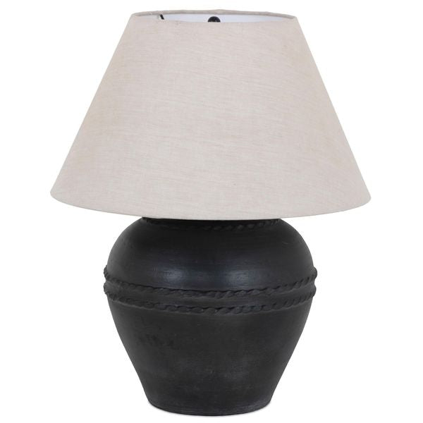 Table Caius Lampe, Aged Noir