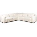 Alondra Power Recliner 5 Piece Sectional, Blanc Neige Nomade