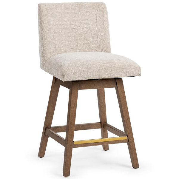 Ava Swivel Tabouret de comptoir, Vanilla Oat