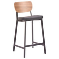 Ardenne Bar & Tabouret de comptoir, Noir/Marron