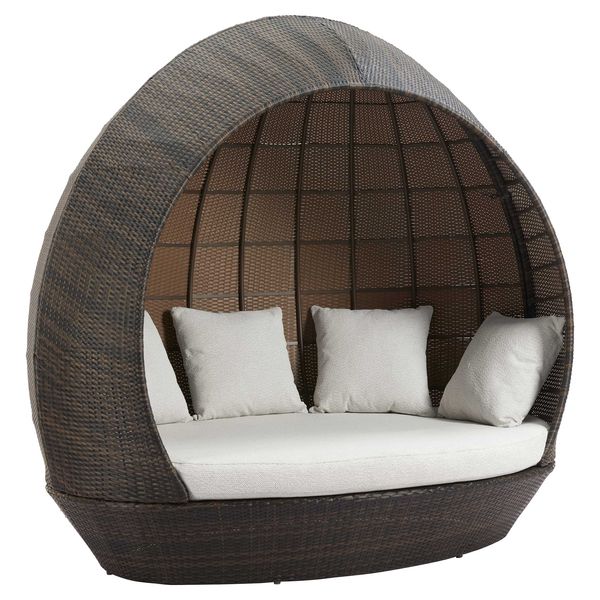 Marisol Beach Daybed, Marron/Beige