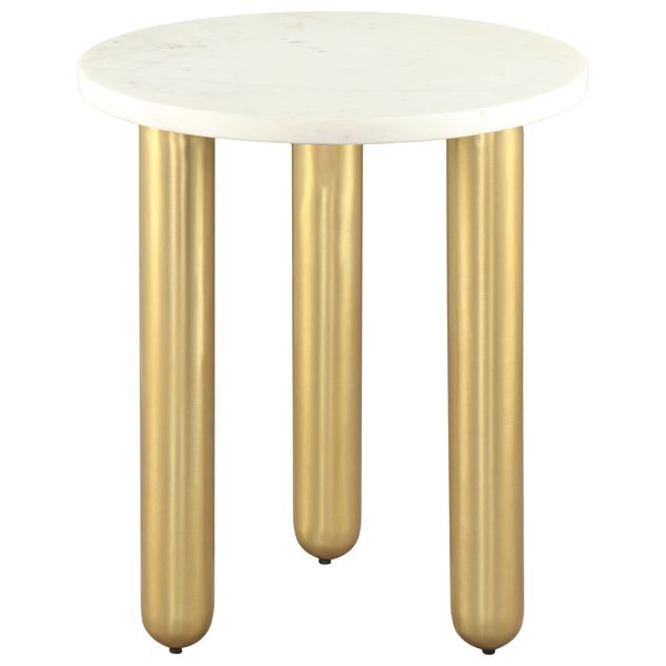 Table Aven d'appoint, Blanc/Or